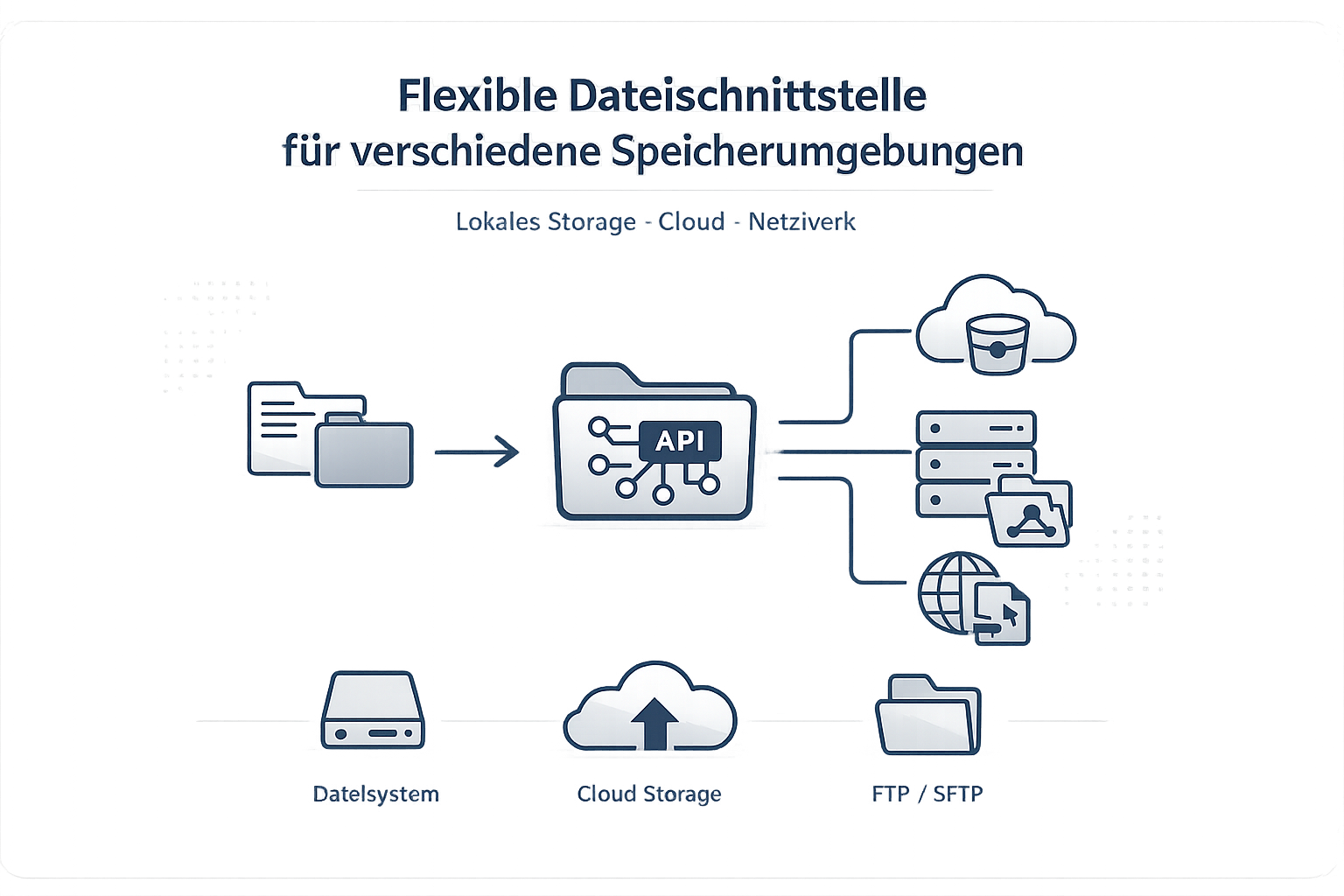 Filesystem Adapter Definition Erklärung Beispiele ⏩ feed2content.ai