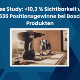 Case Study: Bosch-Produkte SEO