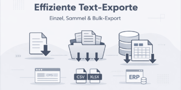 Handbuch: Texte exportieren