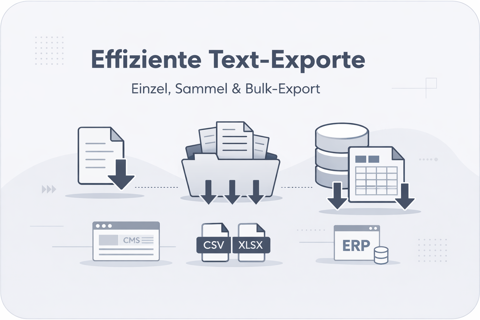 Handbuch: Texte exportieren