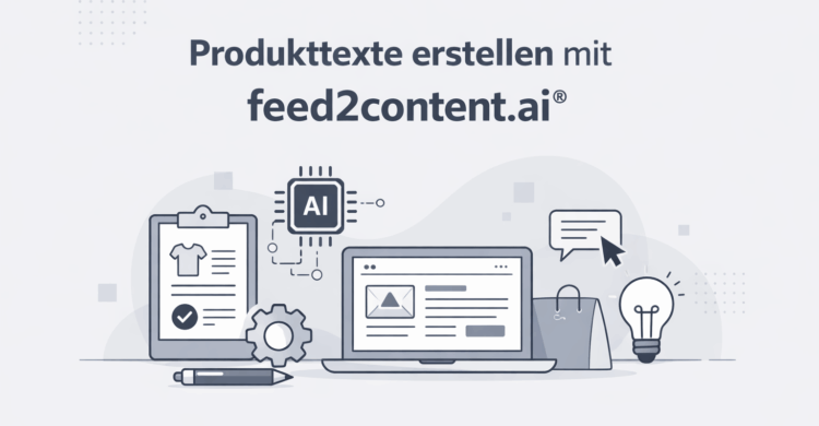 Produkttexte erstellen mit Feed2content.ai