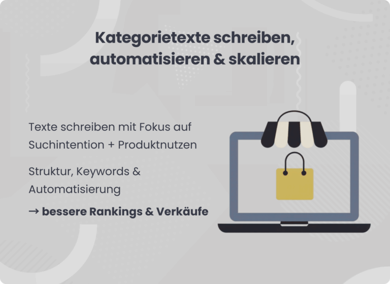 SEO Kategorietexte automatisieren