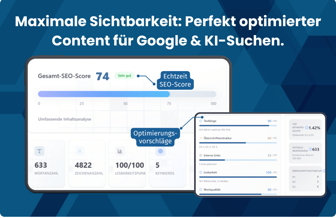 Sichtbarkeit bei Google und KI-Suchen für Online Shops