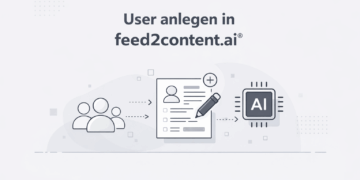 User anlegen in Feed2Content.ai